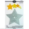 Nouveau 💯 Dies De Découpe Framelits Sizzix - Kit De Gabarits Etoiles - 5 Pcs 🌟 -Machines et accessoires mercerie Soldes unnamed file 4333