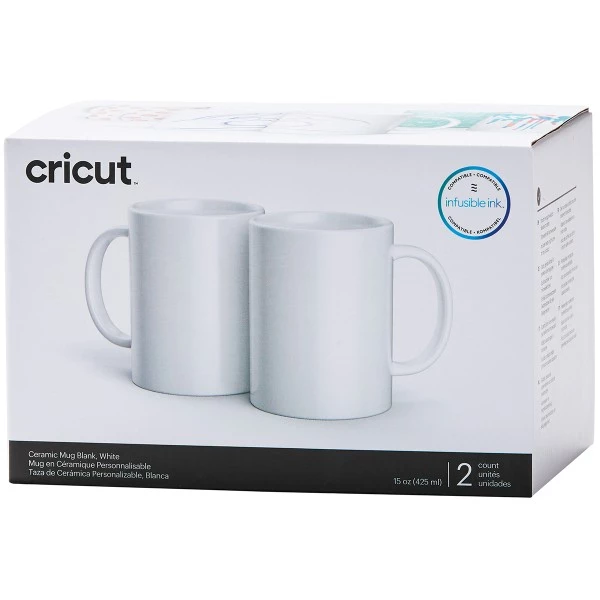 Remise 🤩 Accessoires Cricut Maker Mugs Cricut En Céramique à Personnaliser - Blanc - 425 Ml - 2 Pcs 🥰 8 Remise 🤩 Accessoires Cricut Maker Mugs Cricut En Céramique à Personnaliser - Blanc - 425 Ml - 2 Pcs 🥰 – Image 6