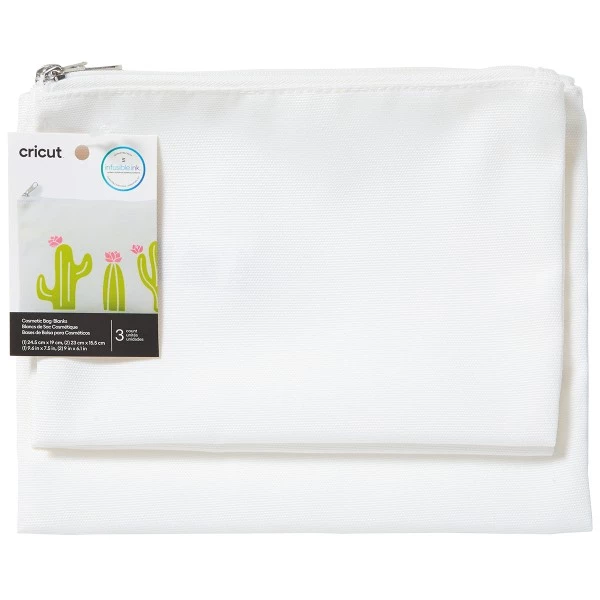 Grosses soldes ✔️ Pochettes à Maquillage Cricut - Blanc - 3 Pcs ✨ 3 Grosses soldes ✔️ Pochettes à Maquillage Cricut - Blanc - 3 Pcs ✨