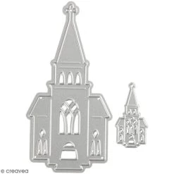 Grosses soldes 😉 Creativ Company Dies Divers Matrice De Coupe Creotime - Eglise - 9,2 X 4,7 Cm - 2 Pcs 🥰