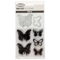 Top 10 🤩 Creativ Company Tampon Transparent Set De Scrapbooking - Tampons Transparents, Matrices De Coupe Et D'embossage - Papillons - 8 Pcs 🎉