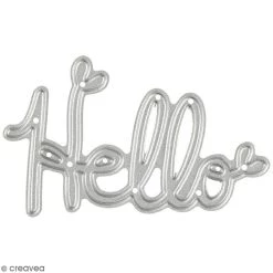 Grosses soldes ⭐ Creativ Company Dies Alphabet Et Textes Matrice De Coupe Creotime - Hello - 5,9 X 3,6 Cm - 1 Pce 🤩
