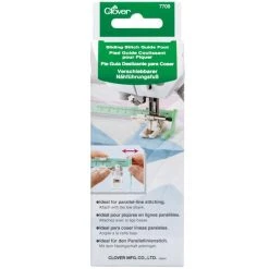 Vente flash ⌛ Clover Accessoires Machine à Coudre Pied Guide Coulissant Pour Machine à Coudre 🔥