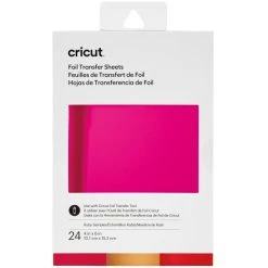 Meilleure affaire 🌟 Accessoires Cricut Maker Feuilles De Transfert De Foils Cricut - Assortiment Rubis - 10,1 X 15,2 Cm - 24 Pcs 😍