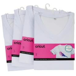 Meilleur prix 🎉 Accessoires Cricut Maker T-shirt Col V Cricut - Blanc - Plusieurs Tailles Disponibles 👍