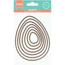 Meilleur prix 🧨 Artemio Dies Géométriques Dies De Coupe - Oeufs - 3,2 à 12,3 Cm - 7 Pcs 🔥