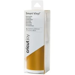 Budget 🥰 Cricut Accessoires Cricut Joy Vinyle Smart Adhésif Amovible Mat - Doré - 13,9 X 121,9 Cm ⭐