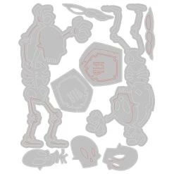 Remise ⭐ Dies 🧛 Halloween Matrice Sizzix Thinlits - Squelette Mr Bones - 9 Pcs 🔔 -Machines et accessoires mercerie Soldes unnamed file 751