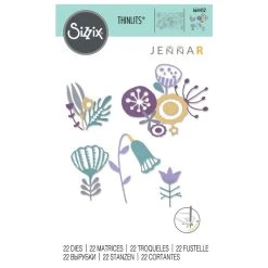Acheter 😀 Dies Fleurs Et Nature Matrice Sizzix Thinlits - Fleurs Folks - 22 Pcs ⭐