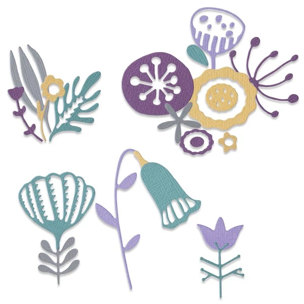 Acheter 😀 Dies Fleurs Et Nature Matrice Sizzix Thinlits - Fleurs Folks - 22 Pcs ⭐ 4 Acheter 😀 Dies Fleurs Et Nature Matrice Sizzix Thinlits - Fleurs Folks - 22 Pcs ⭐ – Image 2