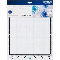 Nouveau ❤️ Brother Accessoires ScanNcut Support Adhésif à Faible Adhérence Pour Scan'n'Cut SDX - 30,5 X 30,5 Cm - 3 Pcs 👍