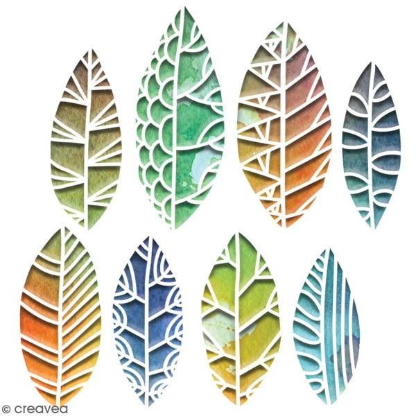 Promo 😉 Dies Fleurs Et Nature Set De Matrices Sizzix Thinlits - Feuilles Stylisées - 4 Pcs ⭐ 3 Promo 😉 Dies Fleurs Et Nature Set De Matrices Sizzix Thinlits - Feuilles Stylisées - 4 Pcs ⭐