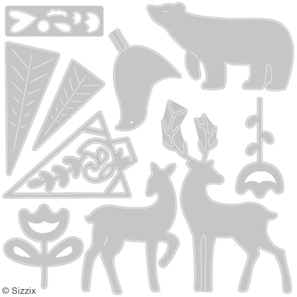 Grosses soldes 🧨 Dies Noël Matrice Sizzix Thinlits - Noël - 10 Pcs 🥰 4 Grosses soldes 🧨 Dies Noël Matrice Sizzix Thinlits - Noël - 10 Pcs 🥰 – Image 2