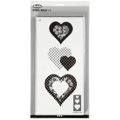 Nouveau 👏 Creativ Company Dies Amour Gabarit De Coupe Coeurs - 3 éléments 🎉