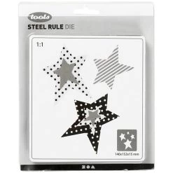 Tout neuf ✨ Creativ Company Dies Géométriques Gabarit De Coupe Etoiles - 4 éléments ⌛