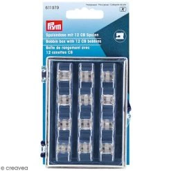 Remise ❤️ Prym Canette De Machine à Coudre Boîte De Rangement Pour Canettes En Plastique - 13 Pcs 🎉