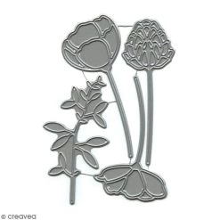 Remise 🤩 Dies Fleurs Et Nature Dies Florilèges Design - Eclosion De Fleurs - 4 Pcs 🥰