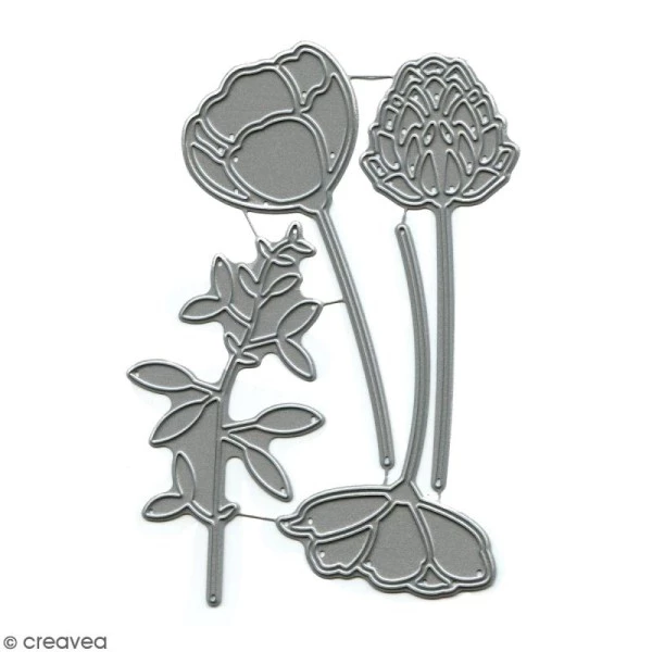 Remise 🤩 Dies Fleurs Et Nature Dies Florilèges Design - Eclosion De Fleurs - 4 Pcs 🥰 3 Remise 🤩 Dies Fleurs Et Nature Dies Florilèges Design - Eclosion De Fleurs - 4 Pcs 🥰
